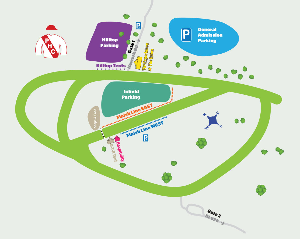 Simplified ticket map